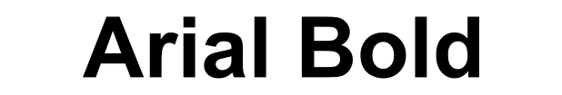 Arial Bold