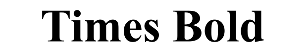 Times Bold